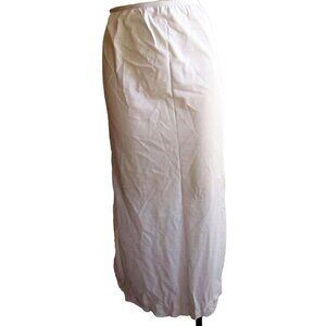 Vintage Womens Slip Small Philmaid Half Slip Long Nylon Lace Double Slits